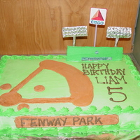 Fenway Park Cake Buttercream frosting