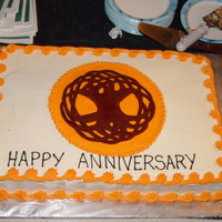 Irish Pub Anniversary Used Sculpey for Tree of Life - the owner was able to hang it on the wall at the bar. Buttercream frosting.