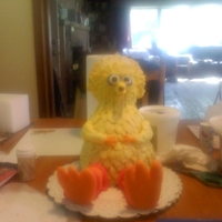 Big Bird So my sister wanted a 3-D Big Bird cake for my niece's 17th birthday. This is the first time I'd ever attempted anything 3d - and...