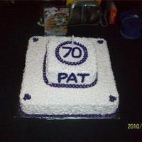 70Th Birthday Quick cake I had to make at the last minute. 70th Birthday for my Mimi.