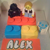 Lego Cake bit of a challenge....... still cant quite master the art of figure modelling yet....lol