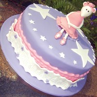 Angelina Ballerina Cake Angelina cake for a 3 year old birthday girl - put 3 big stars on it for her too. Whenever I look at this Angelina photo she makes me smile...