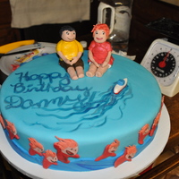 Ponyo Cake! Ponyo cake for a friends' boyfriends' birthday! "happy birthday danny!"