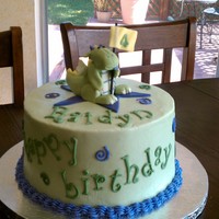 Dragon Cake The dragon on top was made to look like the birthday boy's favorite stuffed toy. Accents are gumpaste and royal icing. I ran out of my...