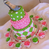Shoe Mitzvah This was done to the exact specifications of the young girl...she wanted me to exactly replicate a cake she found online, no changes (not...