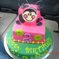 Ladybug Ladybug Oh So Sweet This cake was done for twin girls that had a lady bug oh so sweet party! They each had matching small versions for themselves!