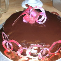 Rubies Torte For Final In Class My final was a rubies torte, flourless chocolate cake with a raspberry ganache and scratch decorations from tempered chocolate