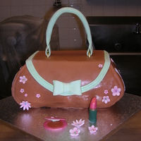 Celebration Cakes - Class Purse Cake with Gum Paste Decorations