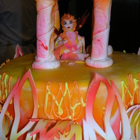 Cake Class - Ai each group for the final had to make a cake we chose to do a 4-tiered cake and each person showed what we learned by creating a tier. the...