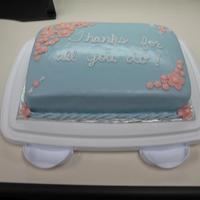 Admin's Day Cake I made this cake for my office to celebrate Administrative Professional's Day. It is a red velvet cake with vanilla pudding filling. I...