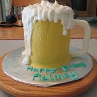 Beer Mug Birthday Cake This is a cake I made for my brother's birthday. He brews beer and after looking at beautiful cakes on CC, I decided this was very...