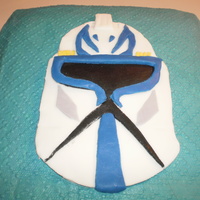 Captain Rex Buttercream with Fondant Mask/Lettering