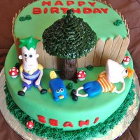 Phineas And Ferb This was my first time making gumpaste figurines and it was so much fun!