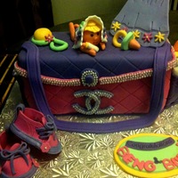 Chanel Diaper Purse Cake Chanel Diaper Purse Cake