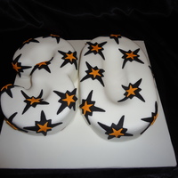 30Th Birthday Hand Carved coconut and cherry sponge 30th birthday cake.