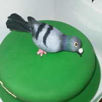 Europa Classic One Loft Race Pigeon Cake This cake was for the Europa One Loft Pigeon race, it was vanilla sponge with fondant and the pigeon was made from scratch using modelling...