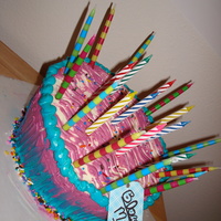 Alice In Wonderland Birthday This was my attempt at a mad hatter inspired cake, for an Alice in Wonderland themed birthday. The inside was just as colorful as the out,...