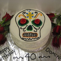 Day Of The Dead Cake Carrot cake with all butter cream! My friend loves Day of the Dead, so I thought this would be a fun cake for him! It was fun to make and...