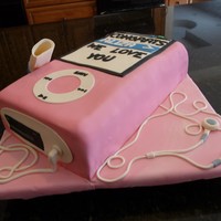 Ipod Graduation Cake Girl requested an iPod for her graduation gift so her family got her this cake. Bright pink by request. White cake with strawberry icing to...