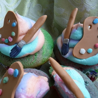 Paint Pallete Made for an Art Therapist. All Gumpaste