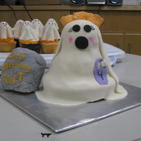 Birthday Halloween Cake Fondant cover round ball cake