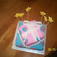 Present Cake cake for boy and girl twins