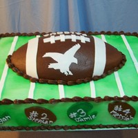 Kids Football Team Banquet Cake 