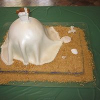 Dress Cake Made this as the cake for the bride.