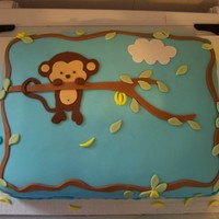 Pop Monkey Baby Shower Cake Baby shower cake for a friend. Is it wrong to get attached to the cake? I hate to see their heads eaten..lol Thank you for looking. The...