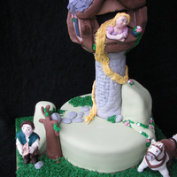 Tangled Cake This is a cake done for a friends daughter - he was so nervous to drive it home - he joked that he was going to get some of his police co-...