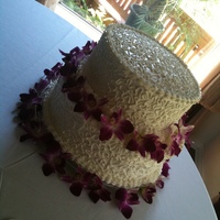 Orchid Wedding My first wedding cake!