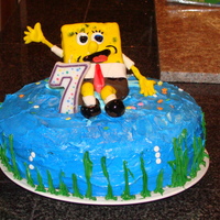 Sponge Bob i made this cake for my son ,he loves sponge bob,everything is edible