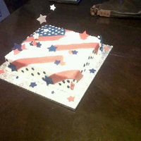 Happy 4Th Butter cream with fondant details