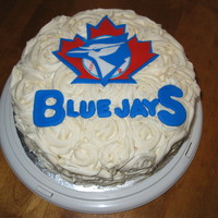 Blue Jays Rose Cake I made this cake for an 86-year-old woman who loves the Jays. BTW, she got a Blue Jays tattoo for her 85th birthday. How cool is that!...
