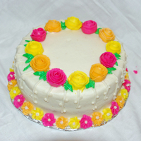 Decorating Basics Loved this cake in the book so I copied it for my "final cake" .