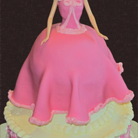 Cinderella Cake This is my daughter's 3rd birthday cake. She asked for a cake of "Cinderella wearing her pink dress that the mice made before the...