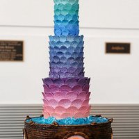 The Mermaid And The Sea I made this cake for a cake competition in Denver, CO. The theme was "Under the Sea" and I decided to do a giant mermaid tail and...