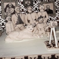 In Real Life - Threadcakes Entry This cake was for the Threadcakes online cake contest. I chose a design and I had to create a cake based around that design.