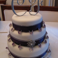 Sweety Sixteen My first 3 tier cake for a sweet sixteen.