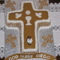 Confirmation Cake For My Son I took couple of ideas from a few cakes .Thank you for such a great website.