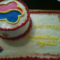 19Th Organizational Day Last minute cake for 19th ESC here in South Korea on the Army Base. They originally wanted 6 sheets but not pay the full price for them. So...