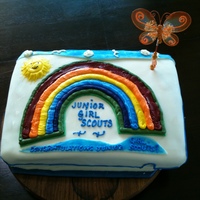 Bridging Ceremony Girl Scouts Bridging Ceremony here in South Korea. Was given little direction except for the greeting and it needed a rainbow. The lil girl...