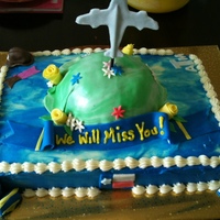 Pcs Time. Cake for family PCS-ing (leaving-moving) from South Korea to Texas. I was given no direction on the cake. I did not know the clients who...