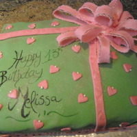 Bow Cake a bow cake i made for my friend 's daughter it was the first time i used the edible marker