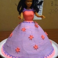 My Second Doll Lemon pound cake covered w/bc