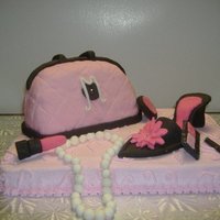 Fashion Cake Accessories are made of fondant.