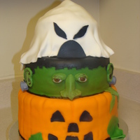 3 Tier Halloween Party Cake 