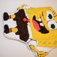 Spongebob Squarepants Cake This a cake that I made for my daughter's 5th birthday. She is a big time Spongebob fan. I made this using a Wilton cake pan along...