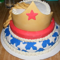 Wonder Woman Cake This was a cake order for a friend of mine who is a big Wonder Woman Fan. The inspiration came from other cakes I had seen on Cakecentral....