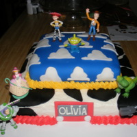 Toy Story Cake This was the cake for my daughter's 7th Birthday. She wanted a Toy Story Cake. The cake is made from 4 regular white cake mixes. Baked...